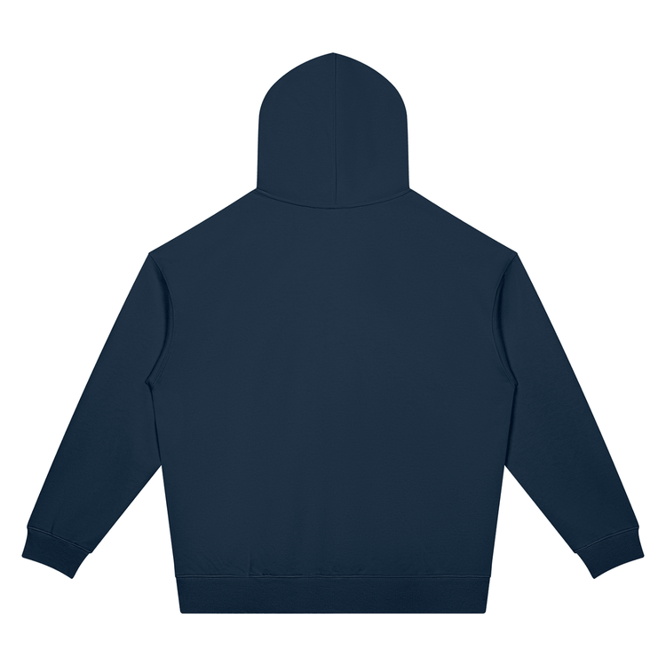Unisex Oversized Drop-Shoulder Hoodie featuring a bold graphic design by Buns & Guns, perfect for fitness enthusiasts.