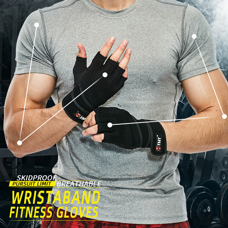 Workout Gloves with Wrist Wrap