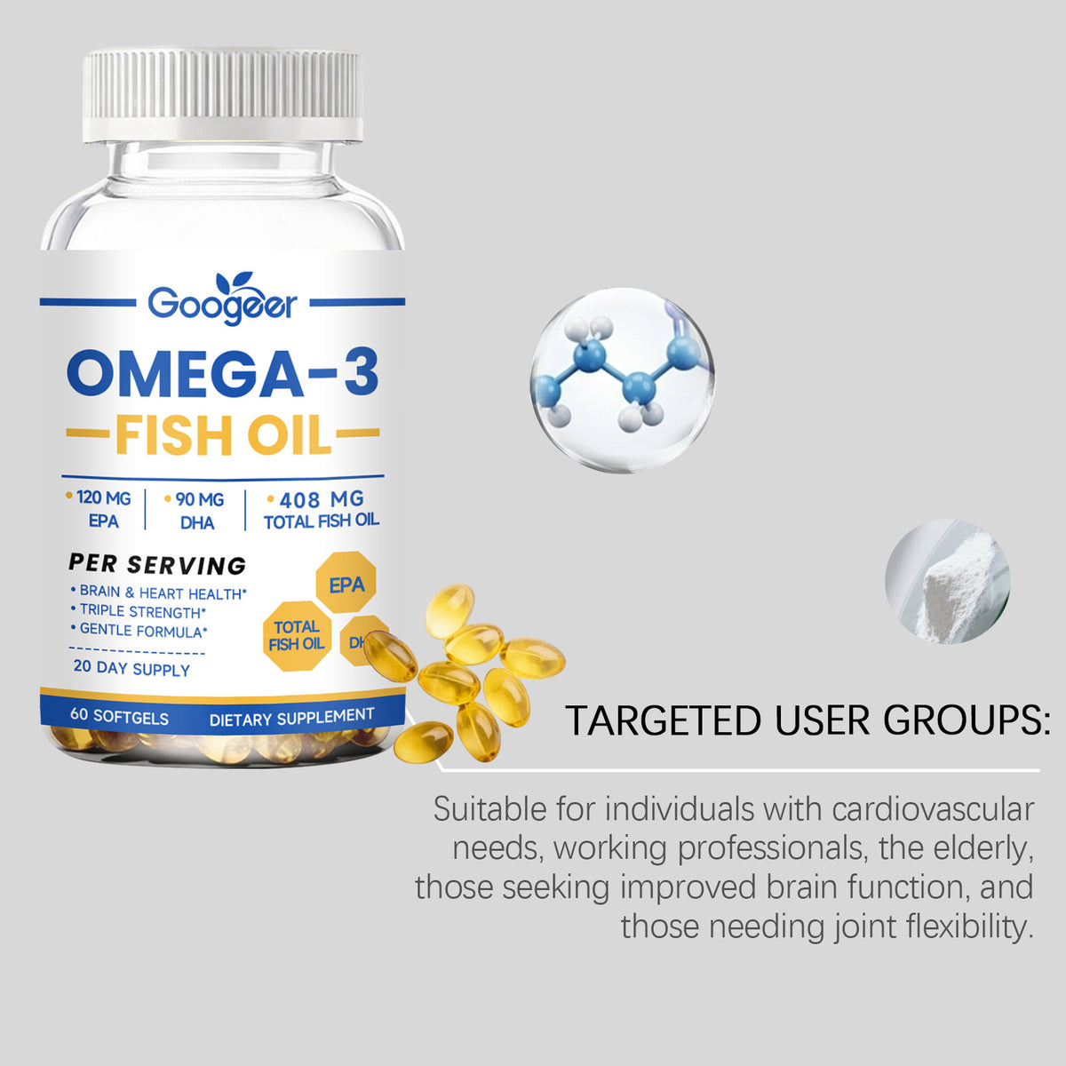 Omega-3 Fish Oil Softgels