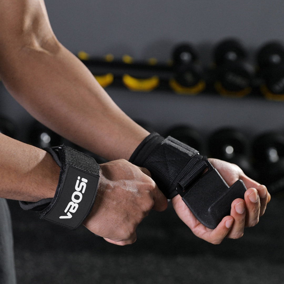 Weightlifting Grip Hooks with Wrist Straps