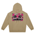 Unisex Oversized Drop-Shoulder Hoodie featuring a bold graphic design by Buns & Guns, perfect for fitness enthusiasts.