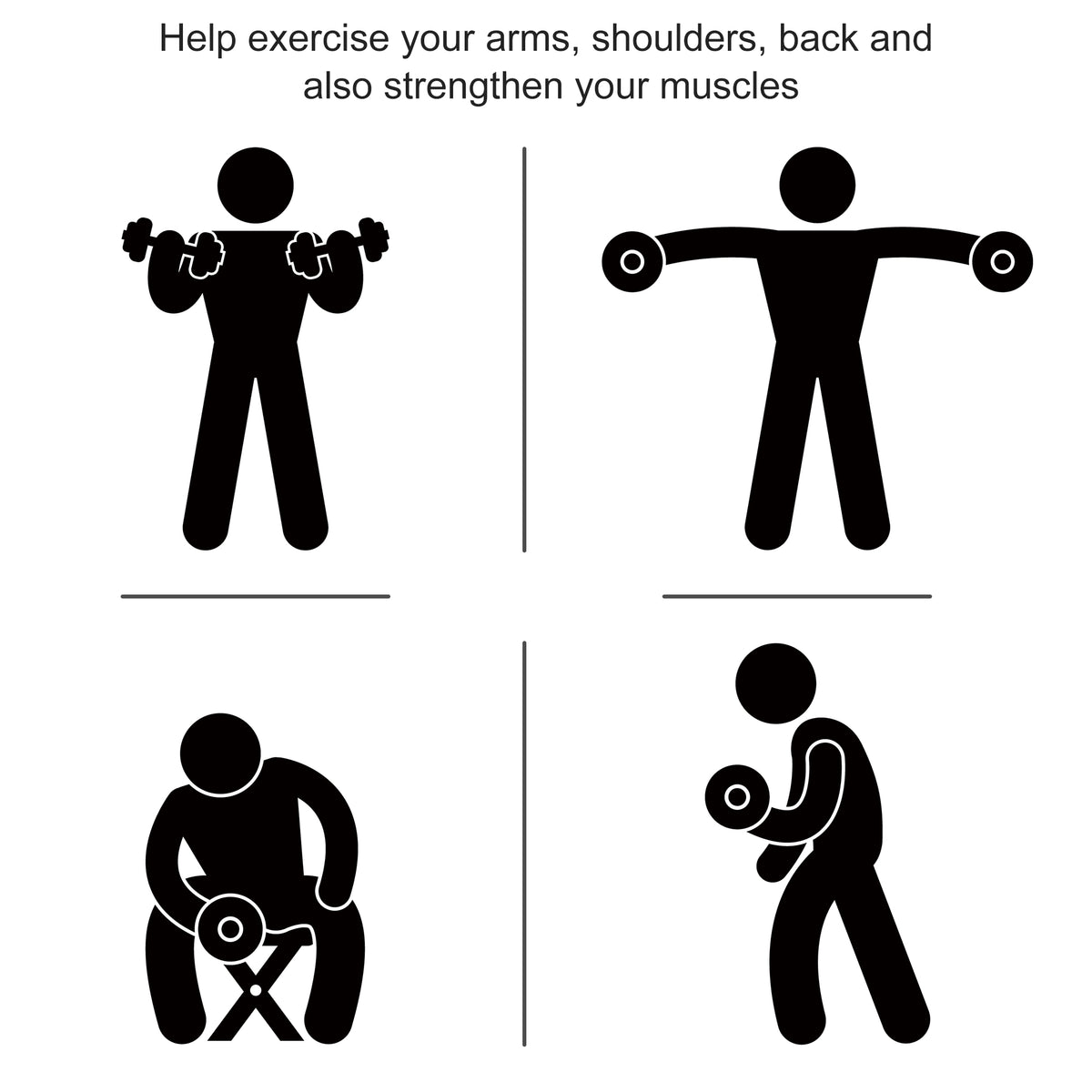 Soozier Rubber Hex Dumbbells — 15 lb Pair