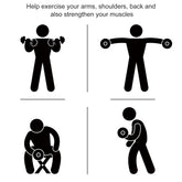 Soozier Rubber Hex Dumbbells — 15 lb Pair
