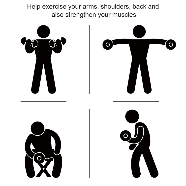 Soozier Rubber Hex Dumbbells — 15 lb Pair