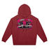 Unisex Oversized Drop-Shoulder Hoodie featuring a bold graphic design by Buns & Guns, perfect for fitness enthusiasts.