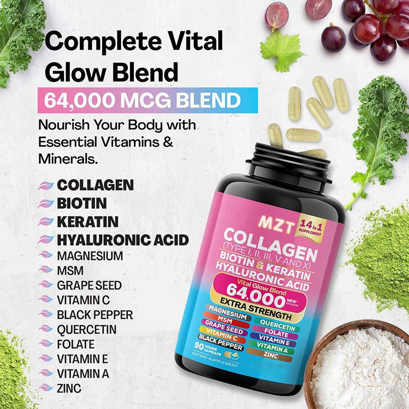 Biotin, Keratin & Collagen Capsules Biotin Keratin & Collagen Capsules