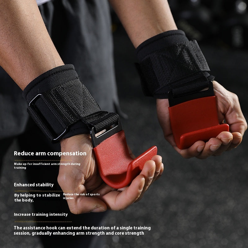 Weightlifting Grip Hooks with Wrist Straps