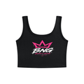 Buns & Guns™ Royal Crown Performance Crop Tank – Black