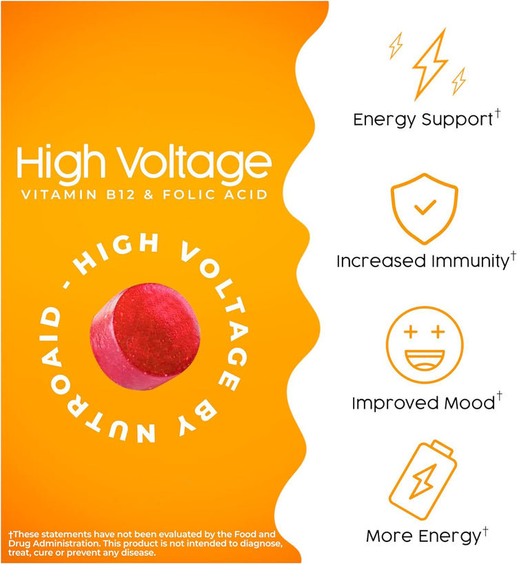 Raspberry Vitamin B12 & Folic Acid Gummies