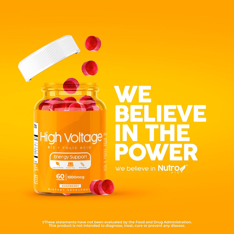 Raspberry Vitamin B12 & Folic Acid Gummies