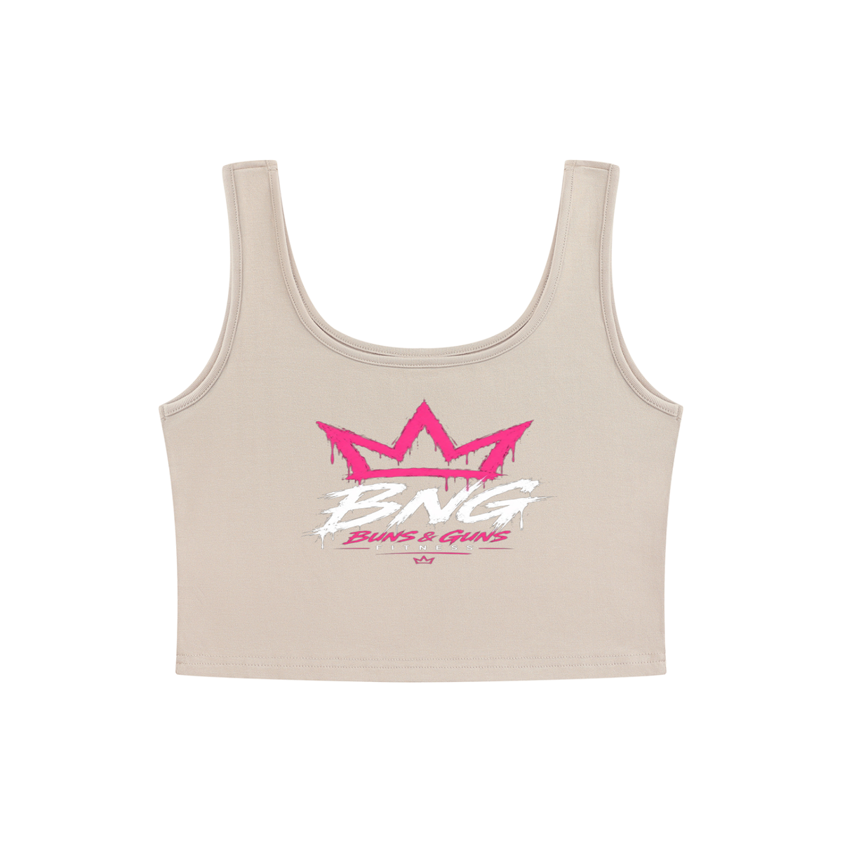 Buns & Guns  Royal Crown Performance Crop Tank – Lavender