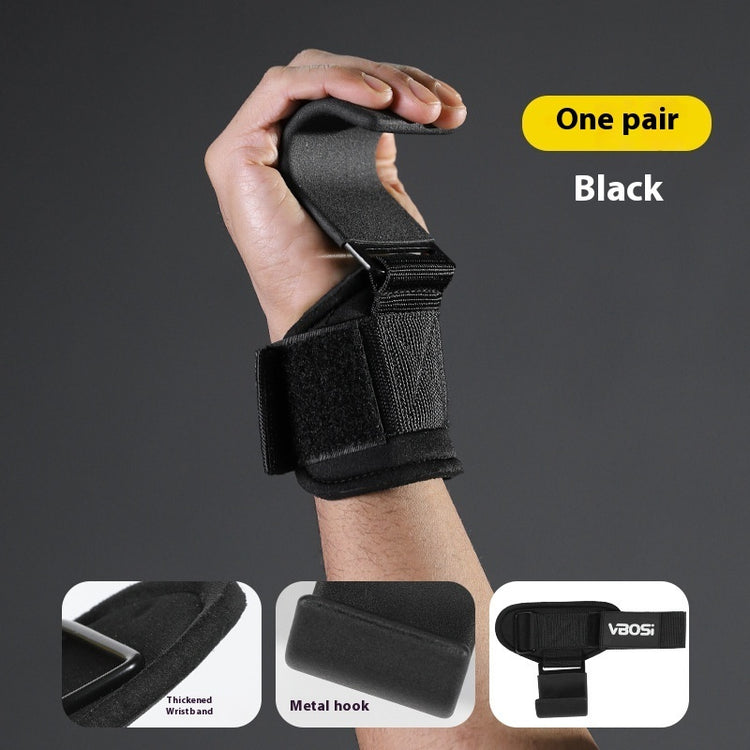 Weightlifting Grip Hooks with Wrist Straps