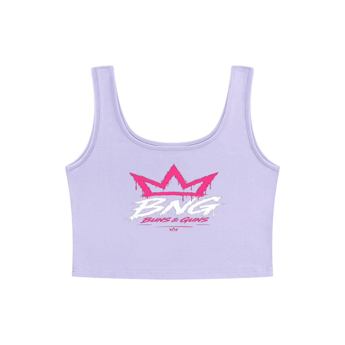 Buns & Guns  Royal Crown Performance Crop Tank – Lavender