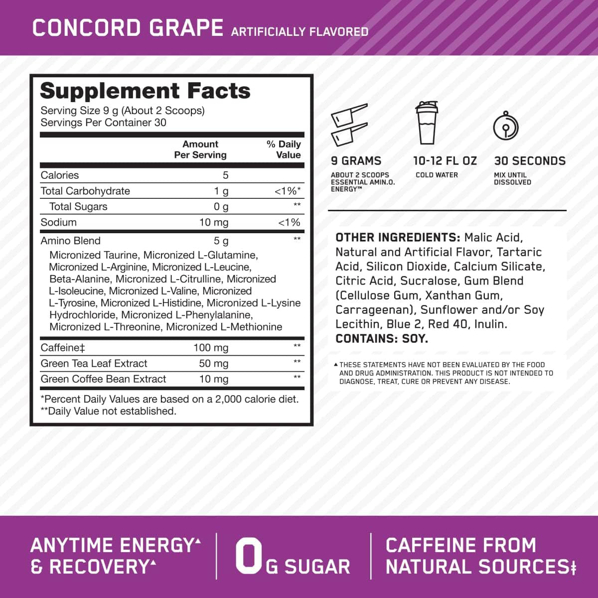 Grape Amino Acid Drink Powder — 270 g