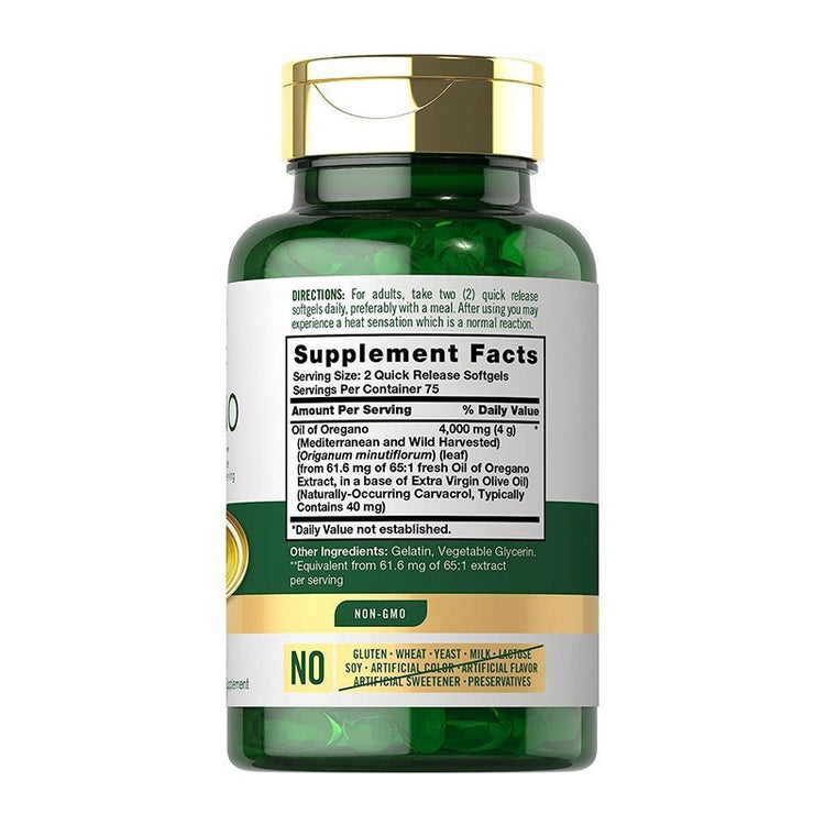 Oregano Oil Softgel Supplement