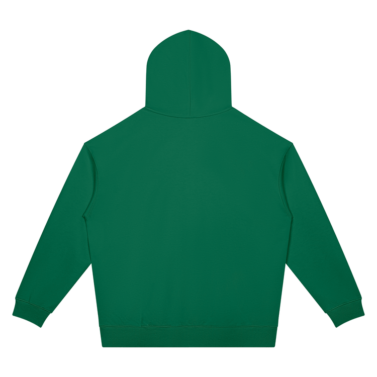 Unisex Oversized Drop-Shoulder Hoodie featuring a bold graphic design by Buns & Guns, perfect for fitness enthusiasts.