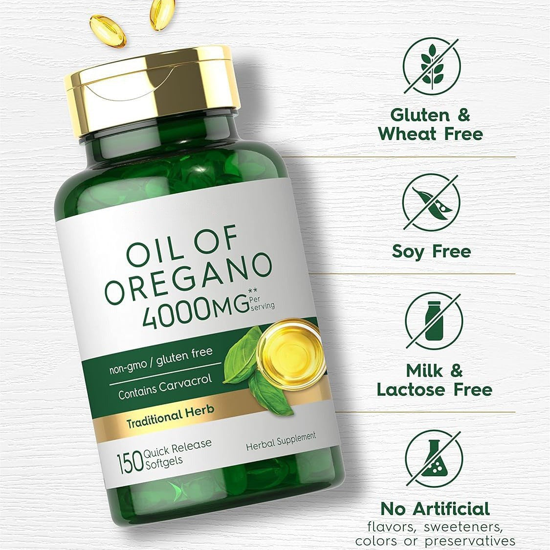 Oregano Oil Softgel Supplement
