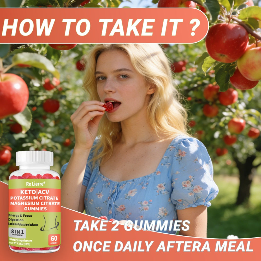8-in-1 Apple Cider Vinegar Gummies