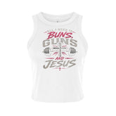 Buns and Guns Buns, Guns & Jesus Women&