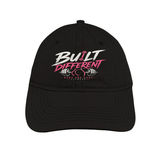 Buns and Guns Built Different Unstructured Cotton Cap