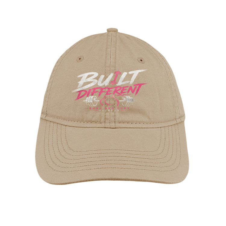 Buns and Guns Built Different Unstructured Cotton Cap