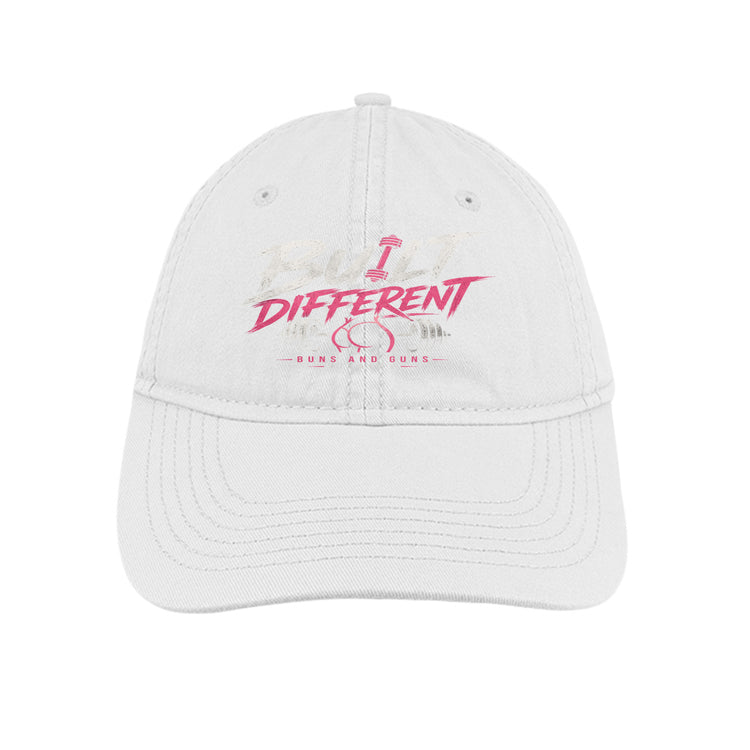 Buns and Guns Built Different Unstructured Cotton Cap