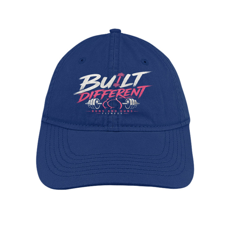 Buns and Guns Built Different Unstructured Cotton Cap