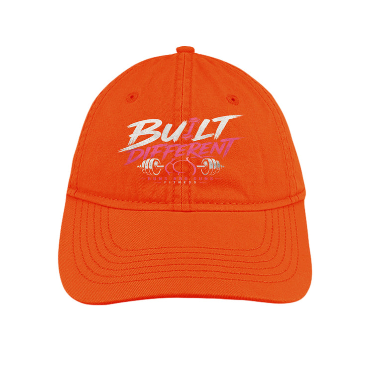 Buns and Guns Built Different Unstructured Cotton Cap