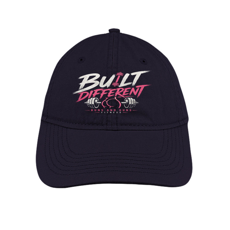 Buns and Guns Built Different Unstructured Cotton Cap