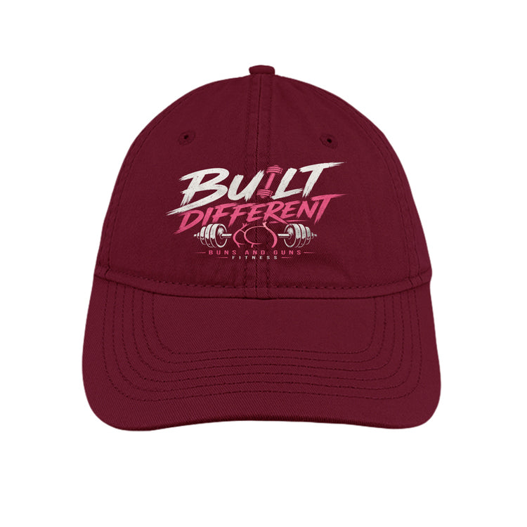Buns and Guns Built Different Unstructured Cotton Cap